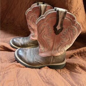 Ariat Pink Quilted Interior Boots